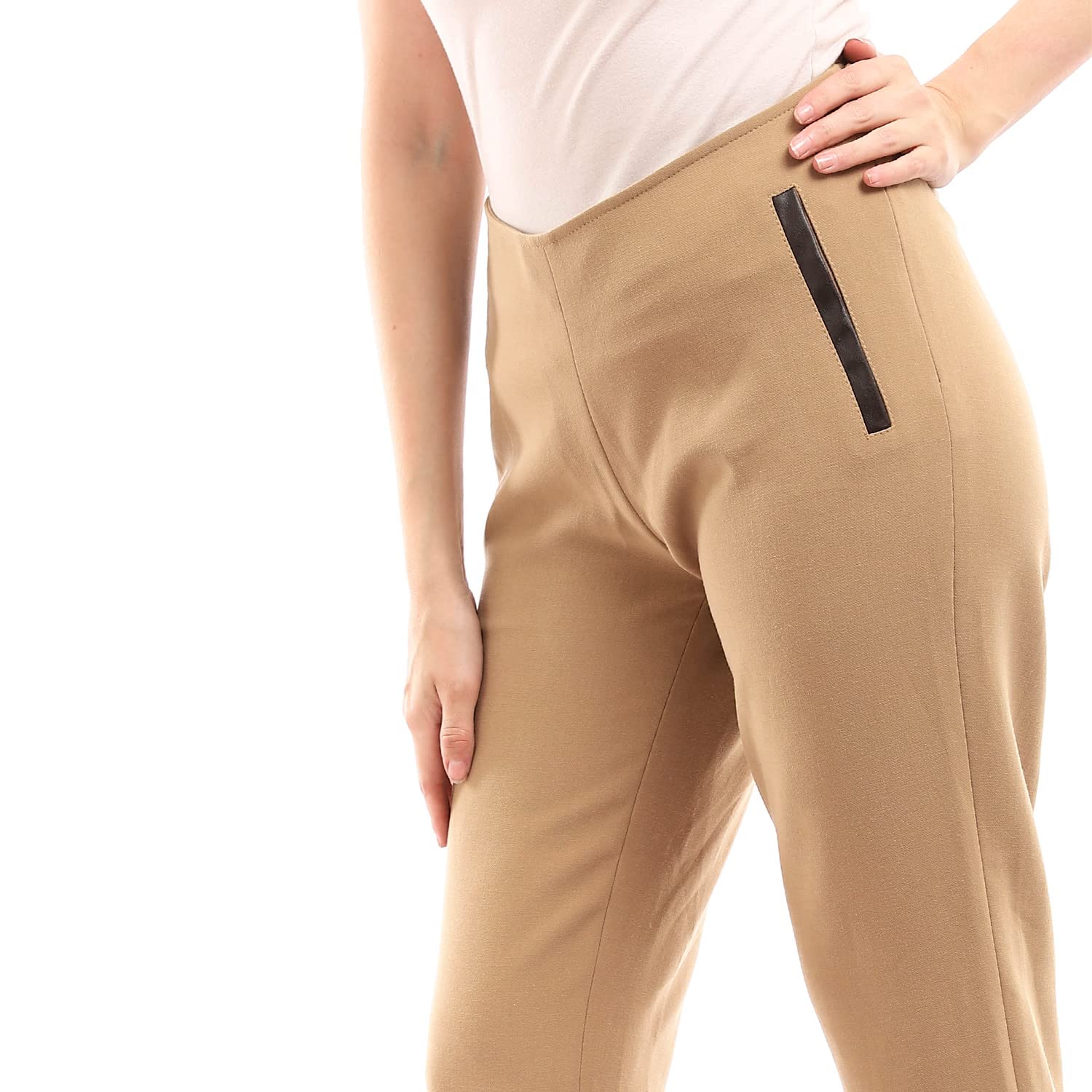 بنطال من ايسلا E8343166174 للنساء (عبوة من 1), بيج داكن