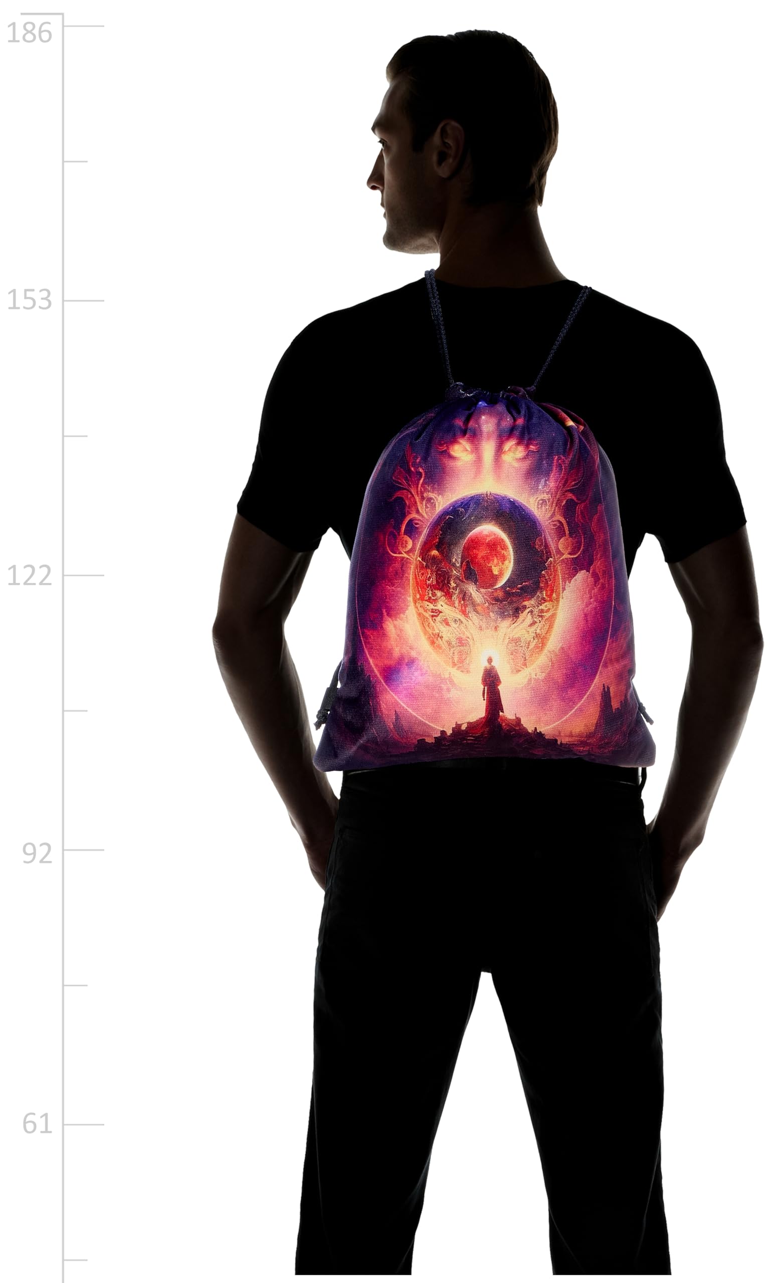 TAT DRAWSTRING BAG - 956, MultiColor, Large