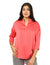 Splash Blouse With Silk Touch For Women,Easy to pair with skirts, trousers, or jeans for versatile styling.