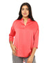 Splash Blouse With Silk Touch For Women,Easy to pair with skirts, trousers, or jeans for versatile styling.