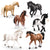 "Terra by Battat Realistic Horse Figurine Set – 6-Piece 6'' Toy Horses Including Arabian, Clydesdale & Paint Breeds – Educational Farm Animal Toys for Kids 3+" - Safqqa Egypt