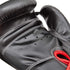 Leather Boxing Gloves - 14oz Black/Red
