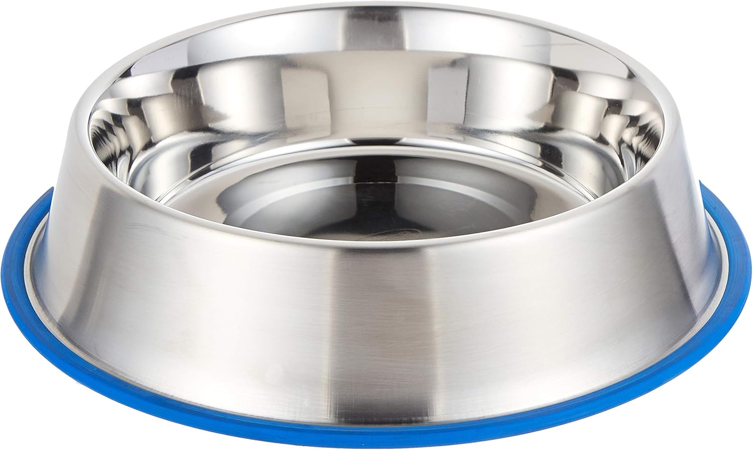 وعاء طعام لكلاب من كرووز مصنوع من الفولاذ المقاوم للصدأ مع قاعدة زرقاء بسعة 0.45 لتر، مصمم لتغذية الكلاب بأمان وراحة. خاماته متينة ومقاومة للصدأ وسهلة التنظيف