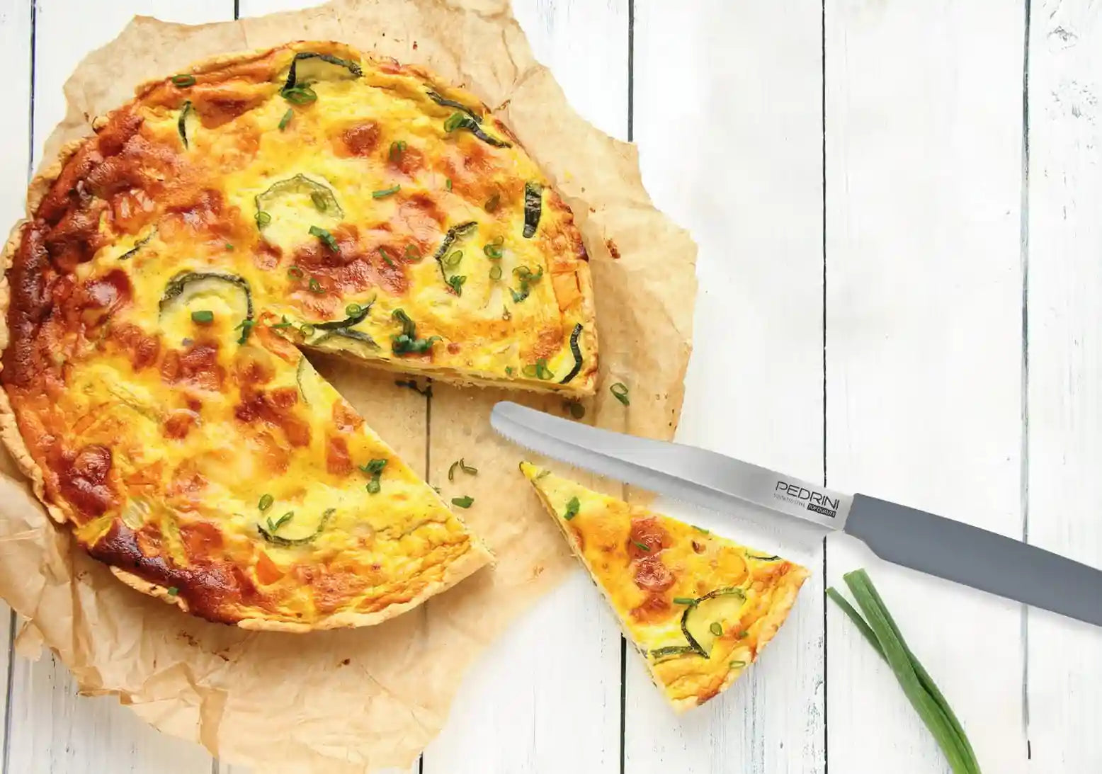 Pedrini Kitchen Knives Set – 6 Pieces with Dove Grey Handle