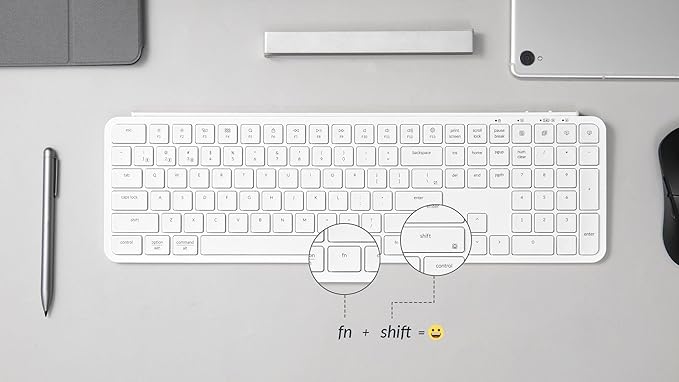 Keychron B6 Pro Wireless Keyboard Full Size Ultra Thin Ivory White – Safqqa Egypt