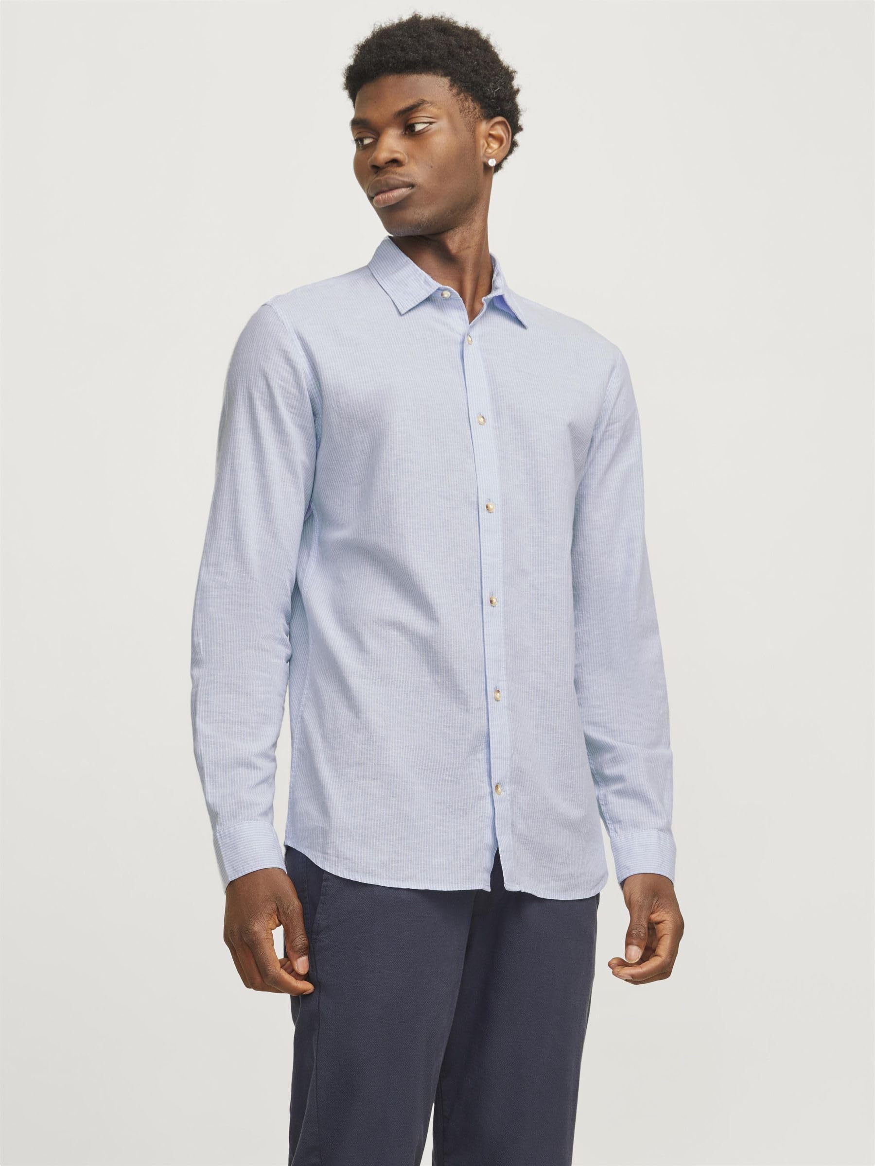 Jack & Jones Men’s Summer Linen Blend Shirt – SN Modern