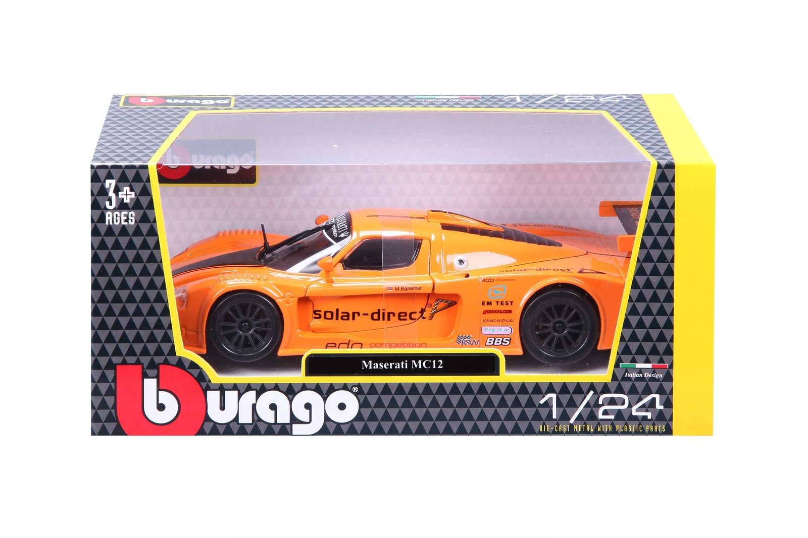 Tobar Maserati MC 12 Scale 1:24 Diecast Car - 3 Years & Above