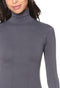 CARINA Womens Long Sleeves High-Neck Solid Undershirt