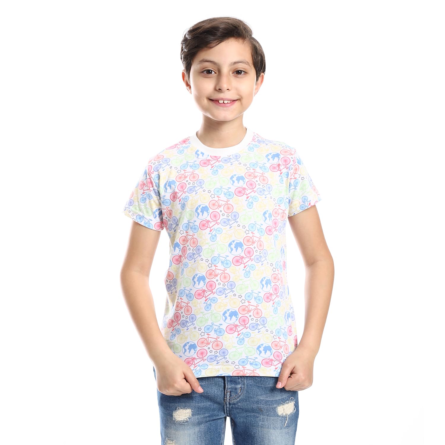 Andora Cotton Round Neck Short Sleeve T-Shirt For Boy - Safqqa Egypt
