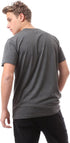 Ravin Men's Ribbed Crew Neck Solid Basic Cotton T-Shirt