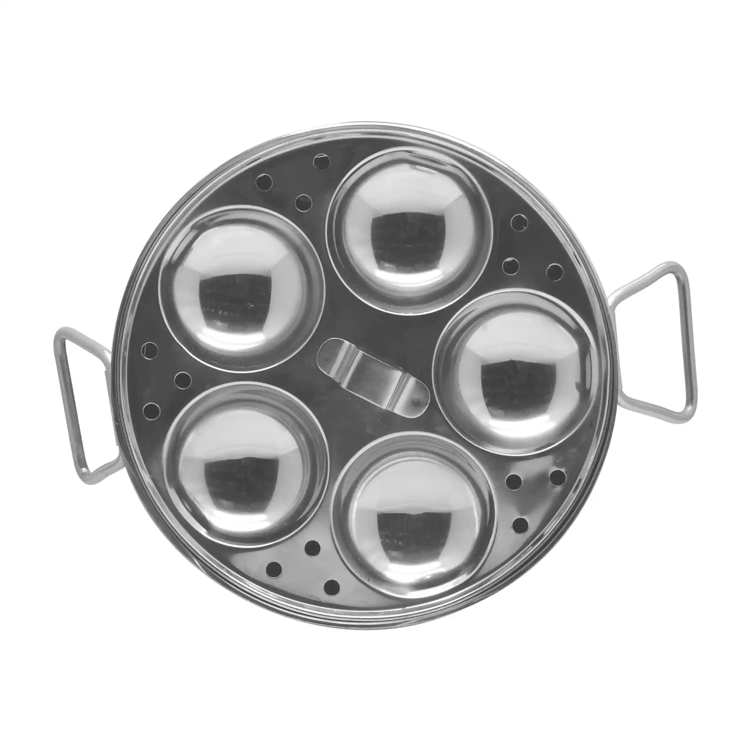 Raj Steel Idli Cooker – Small, 23 cm