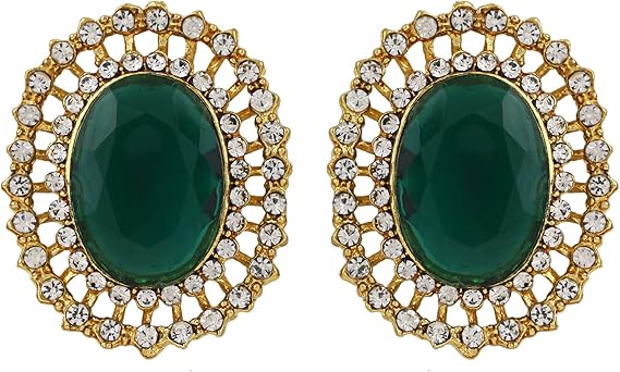 طقم عقد نسائي من ماركة Shining Diva Fashion مطلي بالذهب عيار 18 بتصميم لؤلؤي – Safqqa Egypt