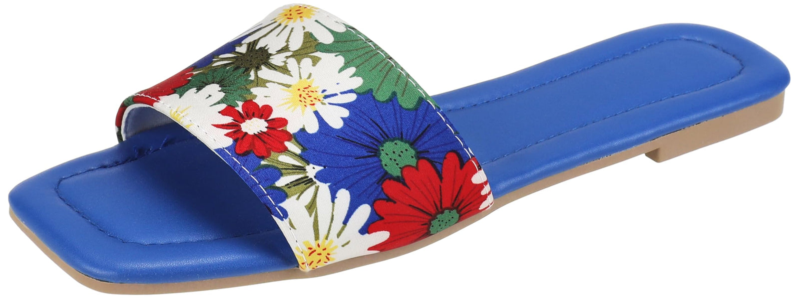 OX womens OX Faux Leather Slides For Women OX1026 Flip-Flop