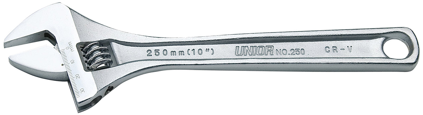 UNIOR 601019 - Adjustable wrench,premium chrome vanadium steel, 380 mm, 15 Inch, 41 mm max Joint size, made according to standard ISO 6787