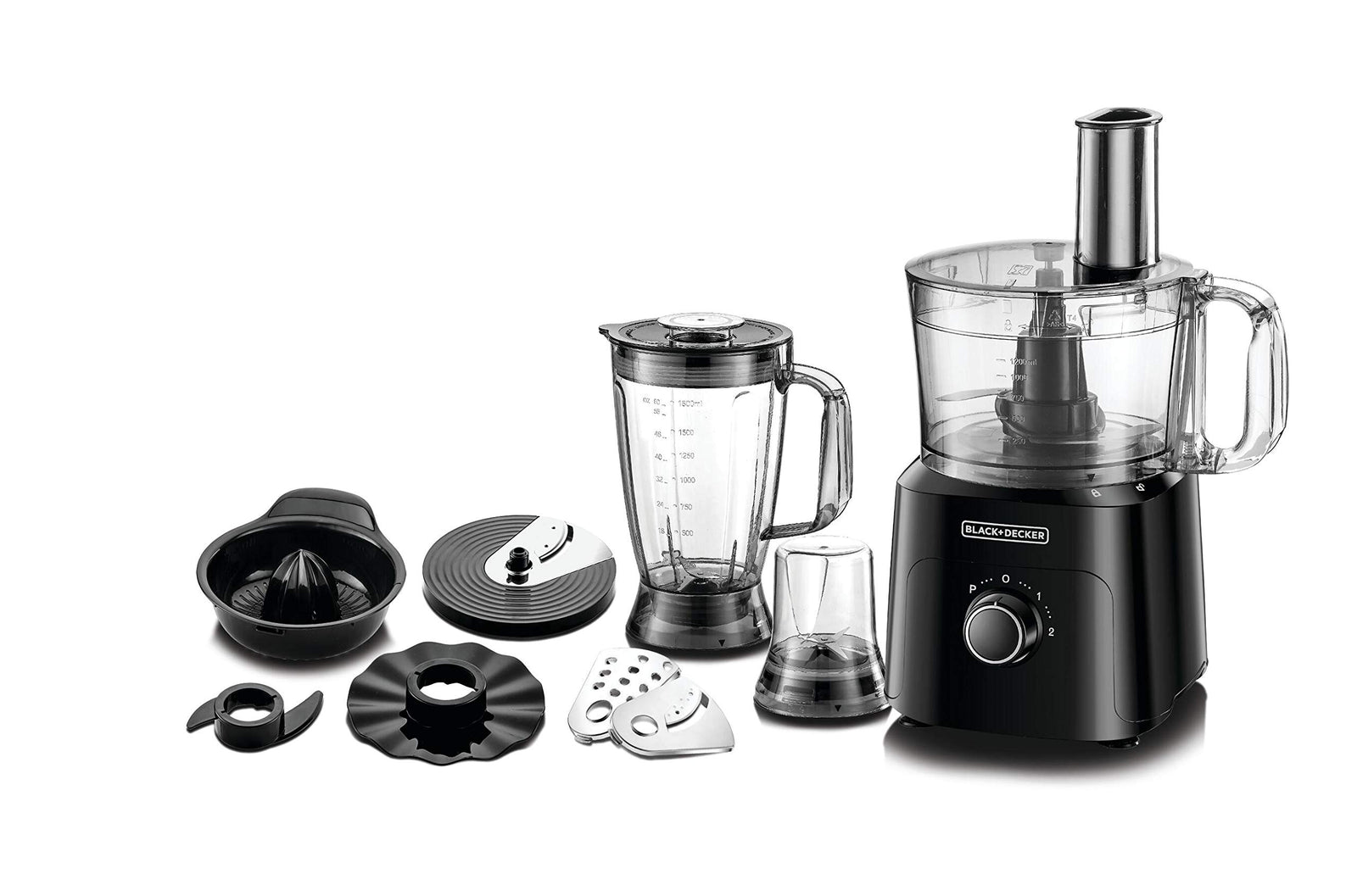 Black & Decker 750W 5-in-1 Food Processor - FX775-B5 - Black