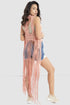 JAMILA Women fringed net cardigan SWEATER
