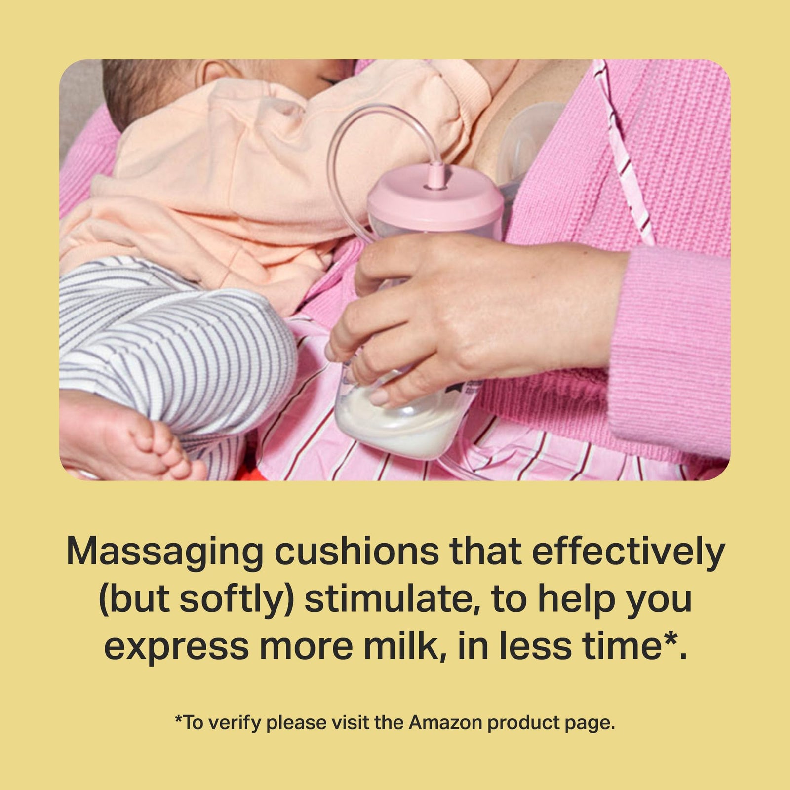 Tommee Tippee Made for Me Single Electric Breast Pump, Strong Suction, Soft Feel, USB Rechargeable, Quiet, Portable, Express Modes, Baby Bottle Included - Safqqa Egypt