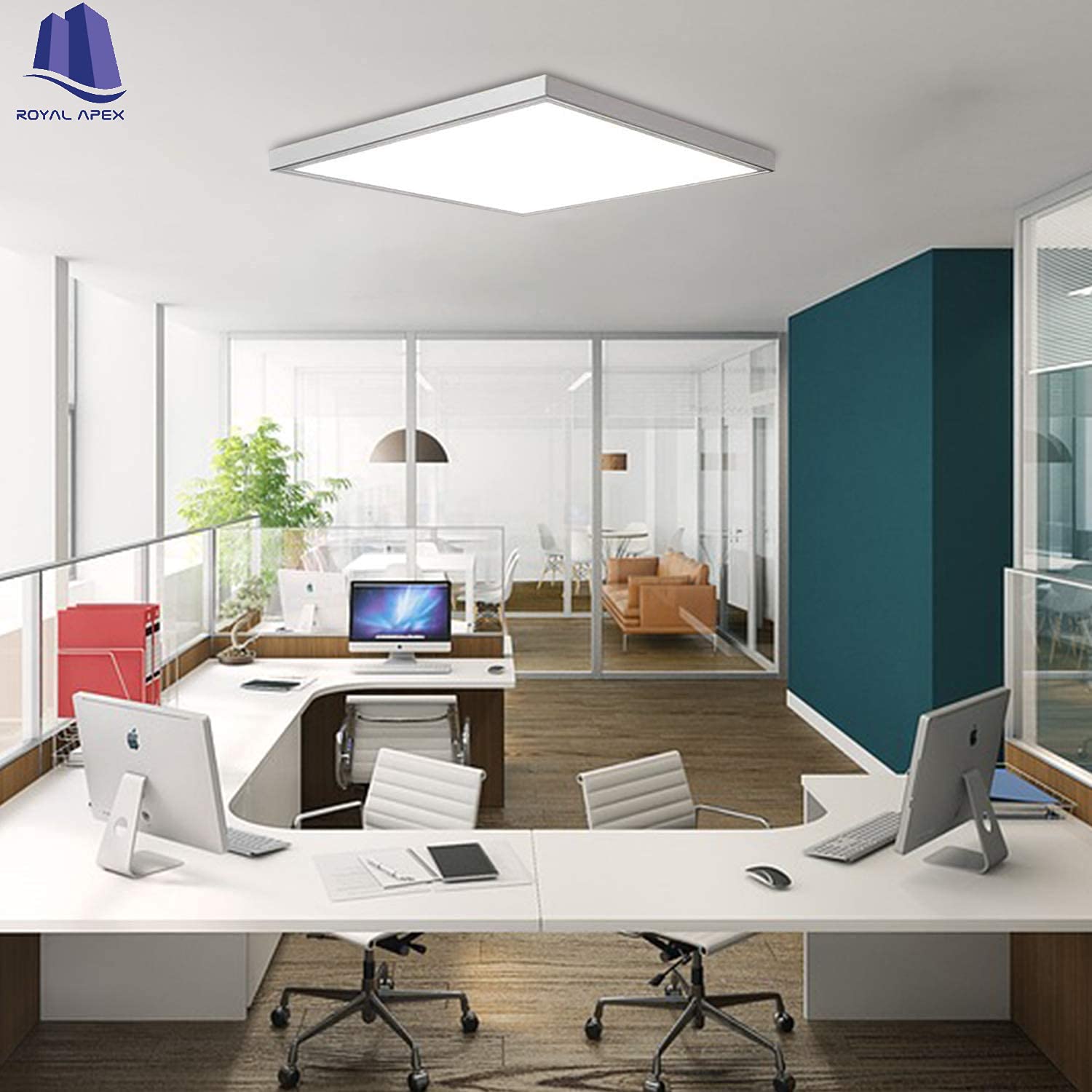 Royal Apex Aluminium Surface Mount Ceiling Frame Bracket Kit for LED Flat Panel & Drop Ceiling Lights