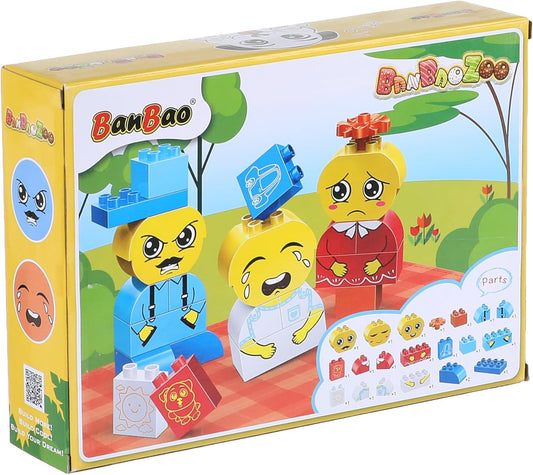 BanBao Zoo - مكعبات إيموجي كبيرة للأطفال الصغار 