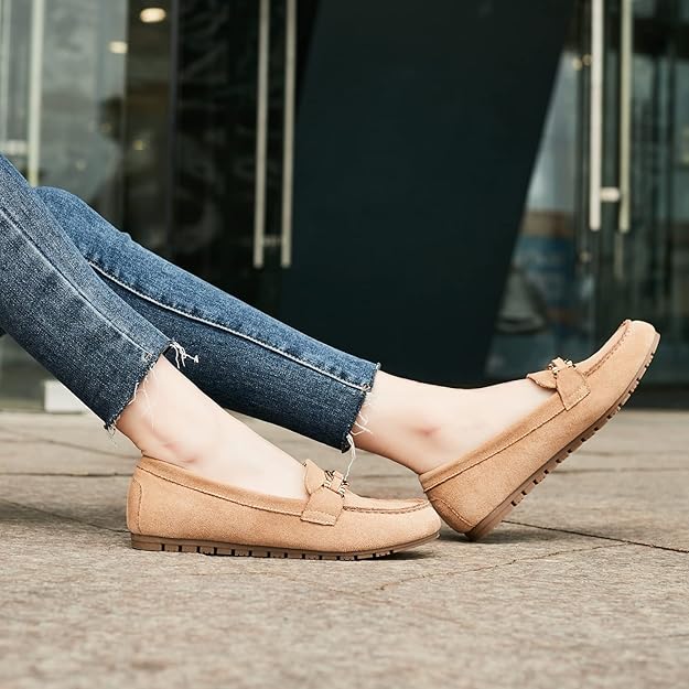 Cvistpieo Women Casual Shoes Beige Comfortable Lightweight Sneakers