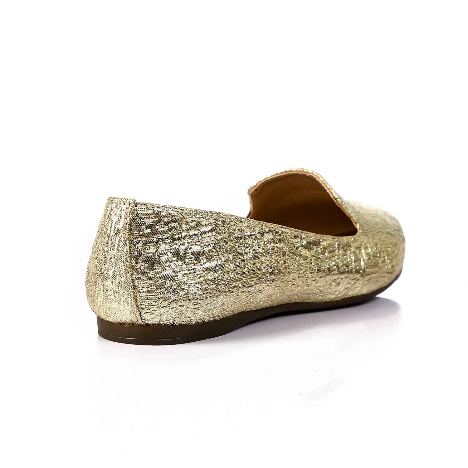 Mr. Joe Women pointed slip on textured leather flats - Safqqa Egypt