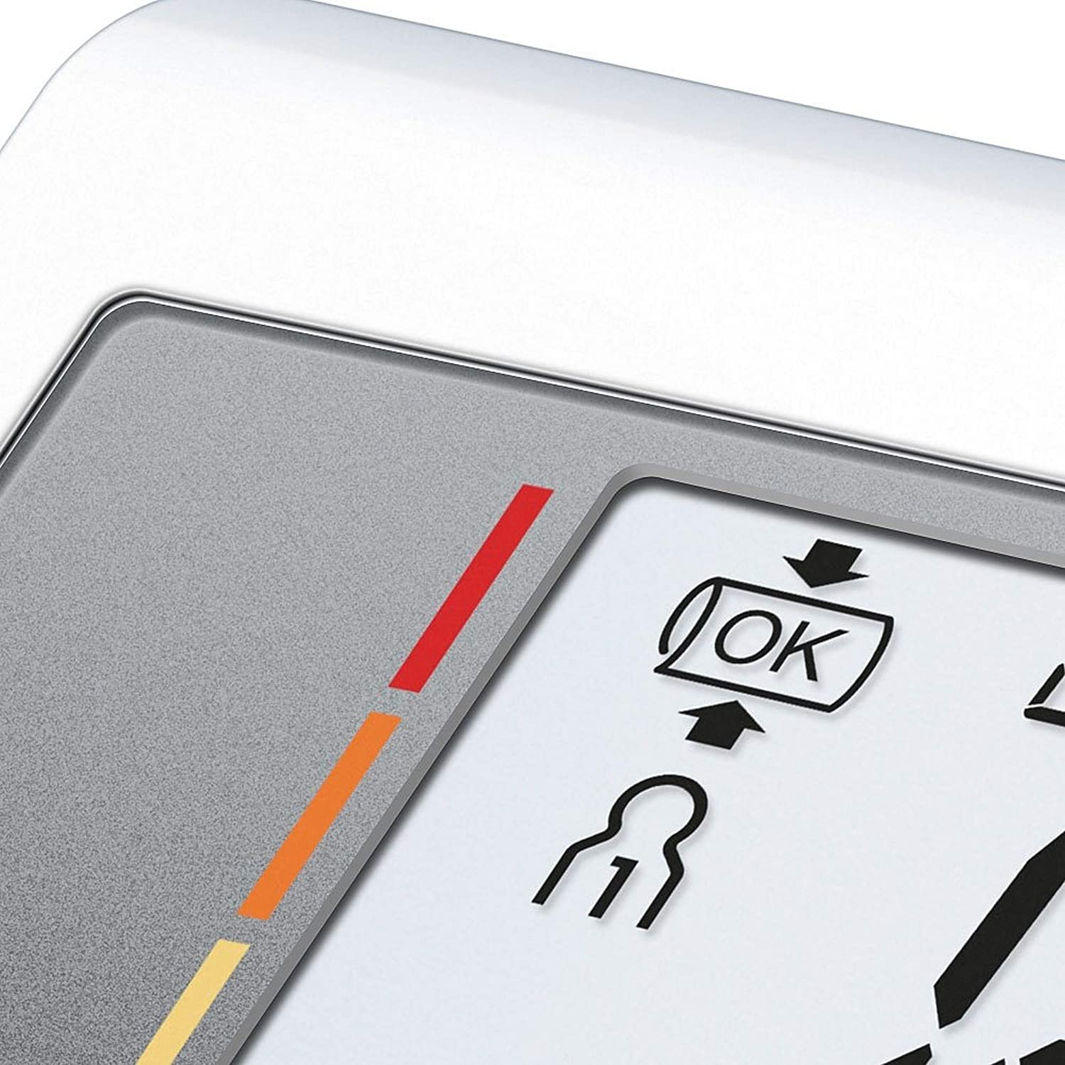 Beurer BM28 Upper Arm Blood Pressure Monitor with Patented Resting Indicator for Accuracy, Cuff Position Assistance and Colour-Coded Risk Indicator - with adapter