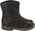 Sprox Mixed Media Stitched-Heart Detail Side-Zip Mid-Calf Boots for Girls