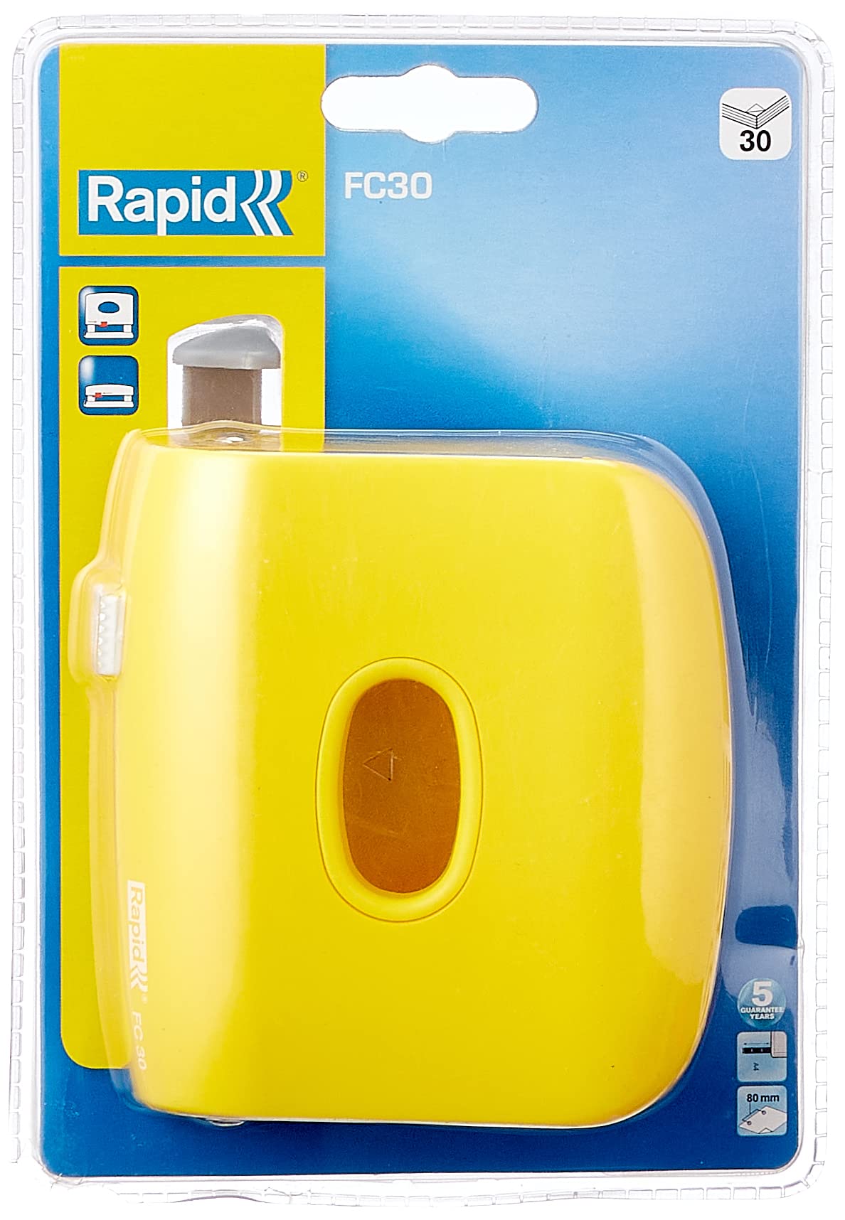 Rapid 30 Sheets Paper Puncher - Yellow