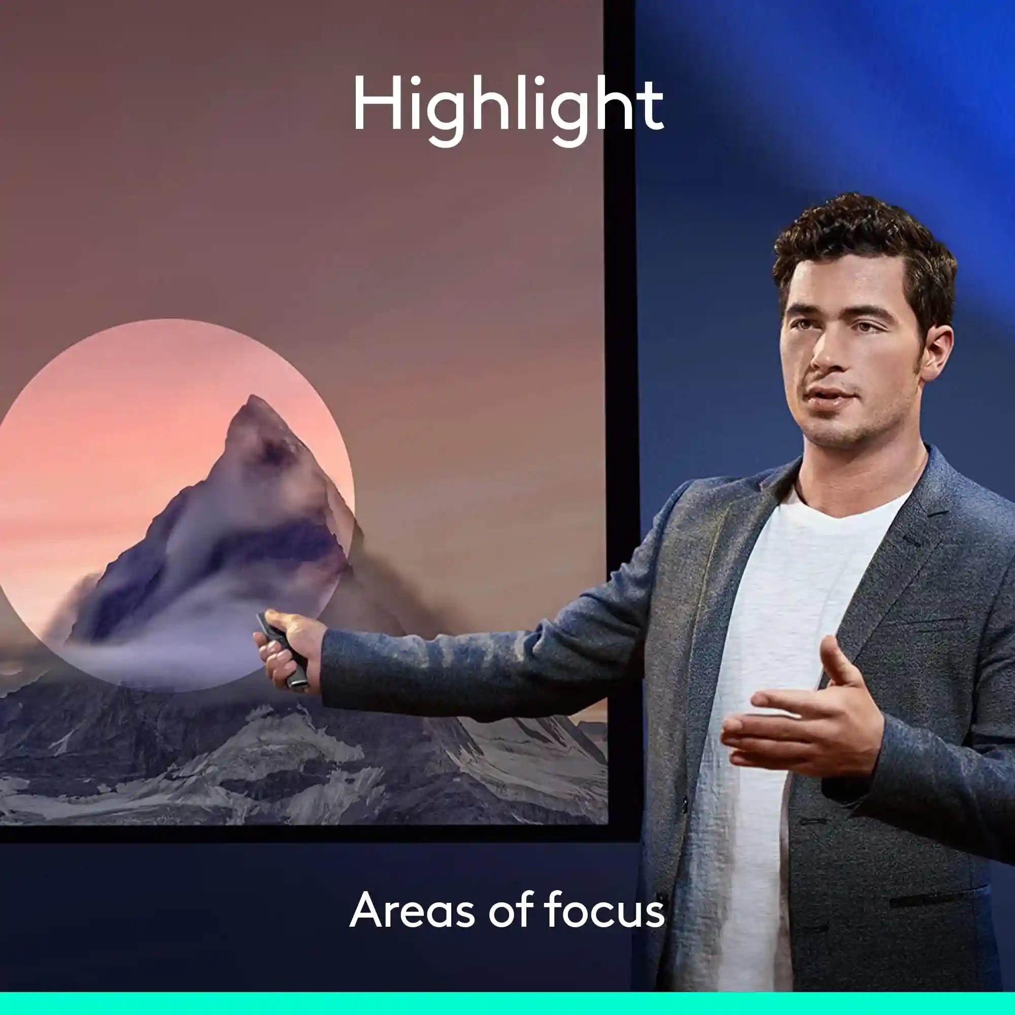 ريموت العرض لوجيتك سبوتلايت – تحكم احترافي للشرائح بمدى 30 متر وشحن سريع – Safqqa Egypt