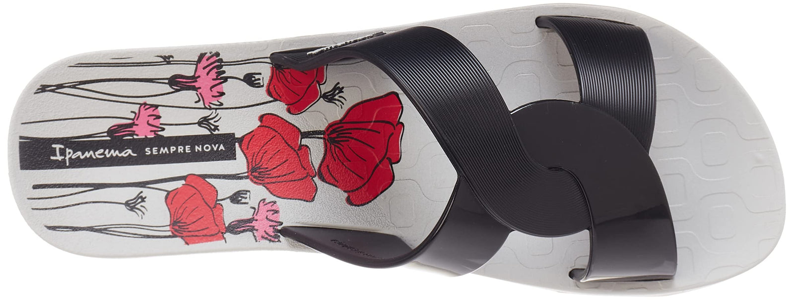 Ipanema Women Slippers Grey Black Casual Comfortable Flip Flops