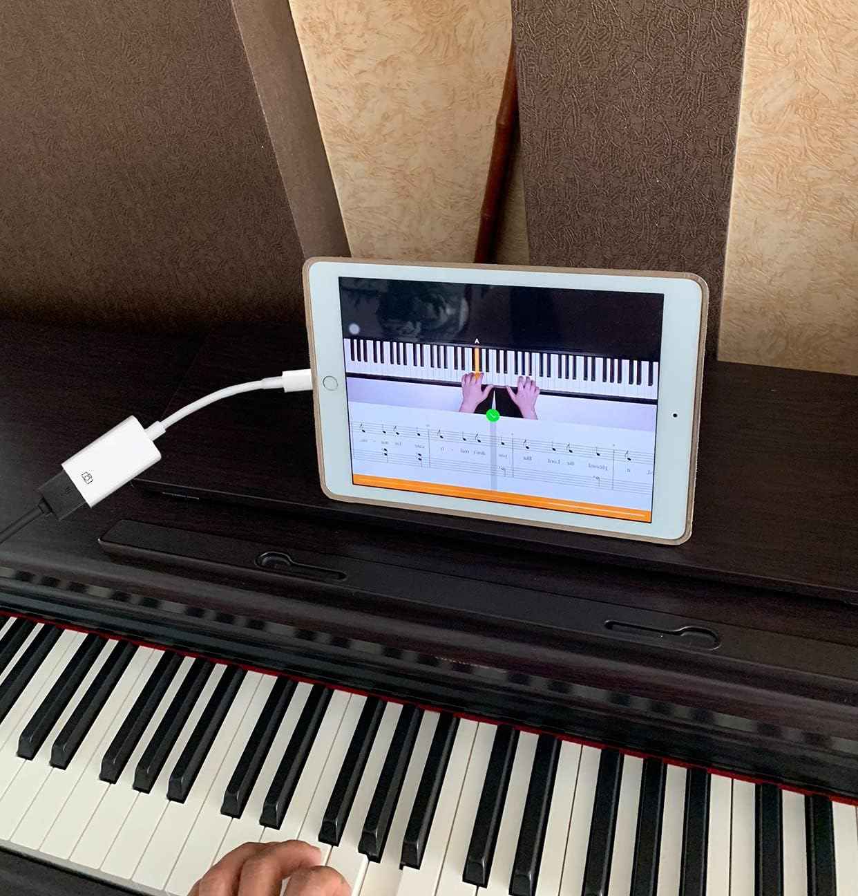 Wahbite Lightning to USB Camera Adapter – USB 3.0 OTG Cable for iPhone/iPad, Plug & Play, Supports Flash Drives, Card Readers, MIDI, Keyboards & More – White - Safqqa Egypt