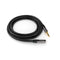 KabelDirekt 325 2m Headphone Extension Lead Cable, 3.5mm connectors (aux audio male jack plug/female jack, practically unbreakable metal casing, perfect for headphones) black