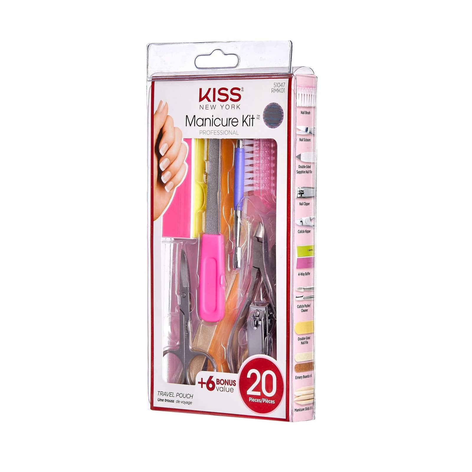 KISS PROF MANICURE KIT 14P RAK01
