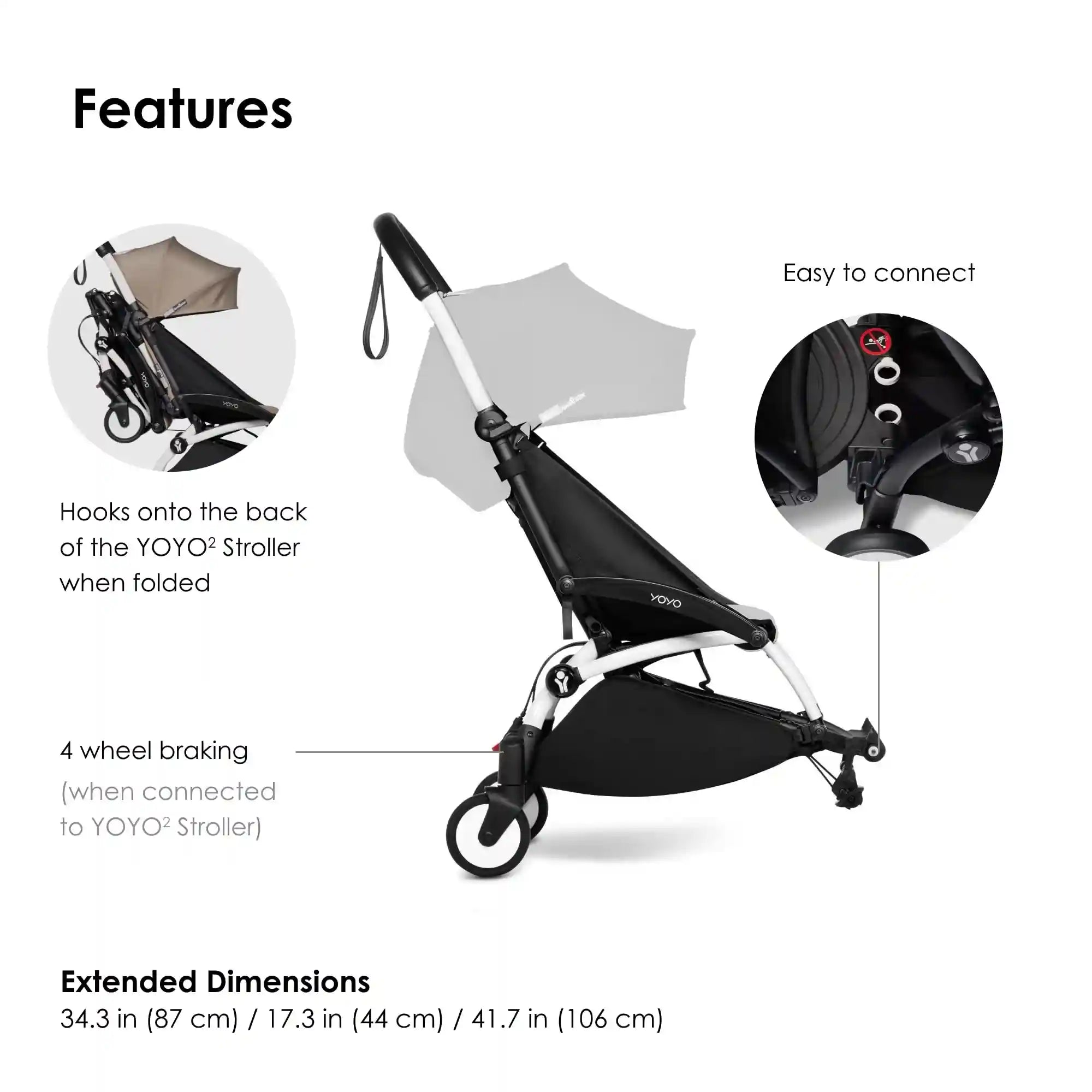 BABYZEN YOYO Connect – Double Stroller Extension for YOYO2