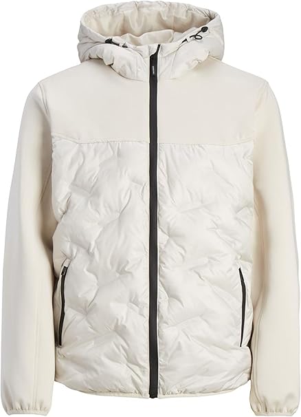 JACK & JONES Men Jacket Light Beige Casual Outerwear – Safqqa Egypt