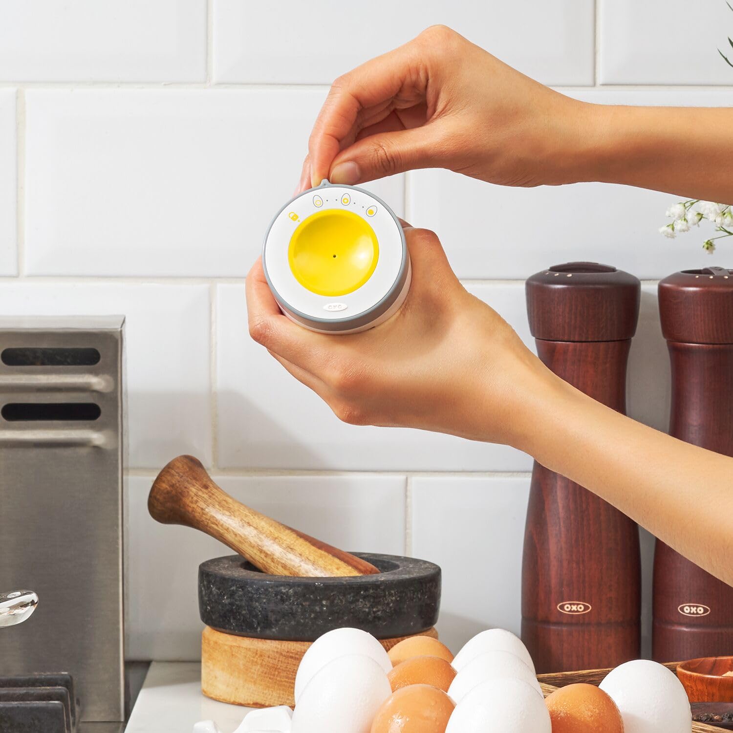 OXO Good Grips Digital Egg Timer with Piercer – Precise & Easy to Use