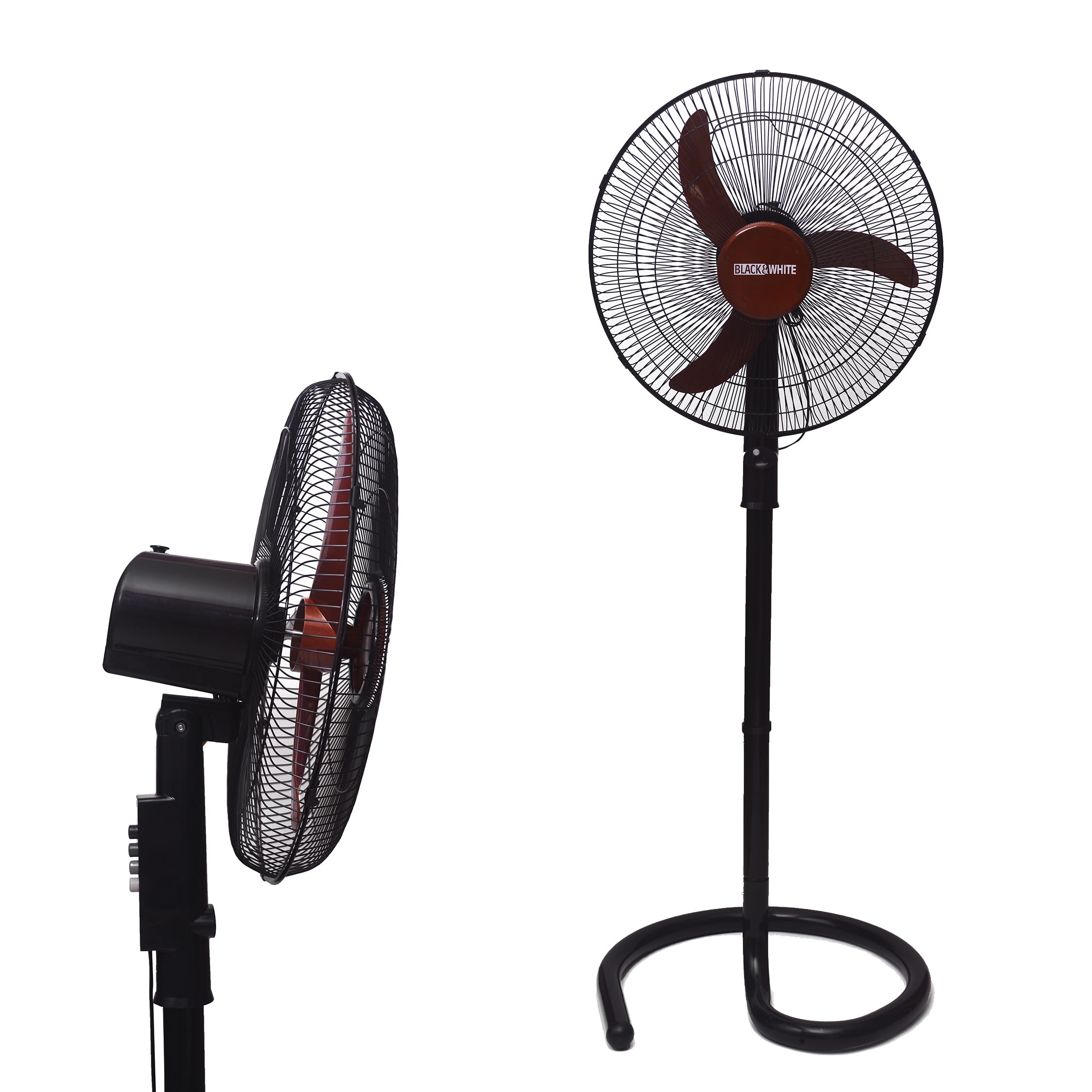 مروحة عمودية بلاك اند وايت SF-75 هامر مقاس 18 بوصة بتدفق هواء قوي 