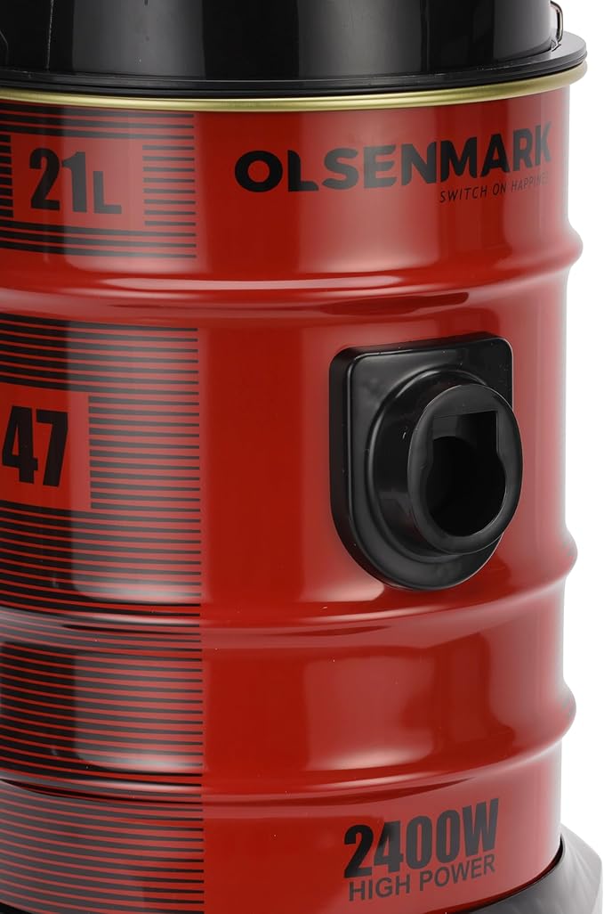 Olsenmark Vacuum Cleaner 2400W 21L OMVC1847 Red Black