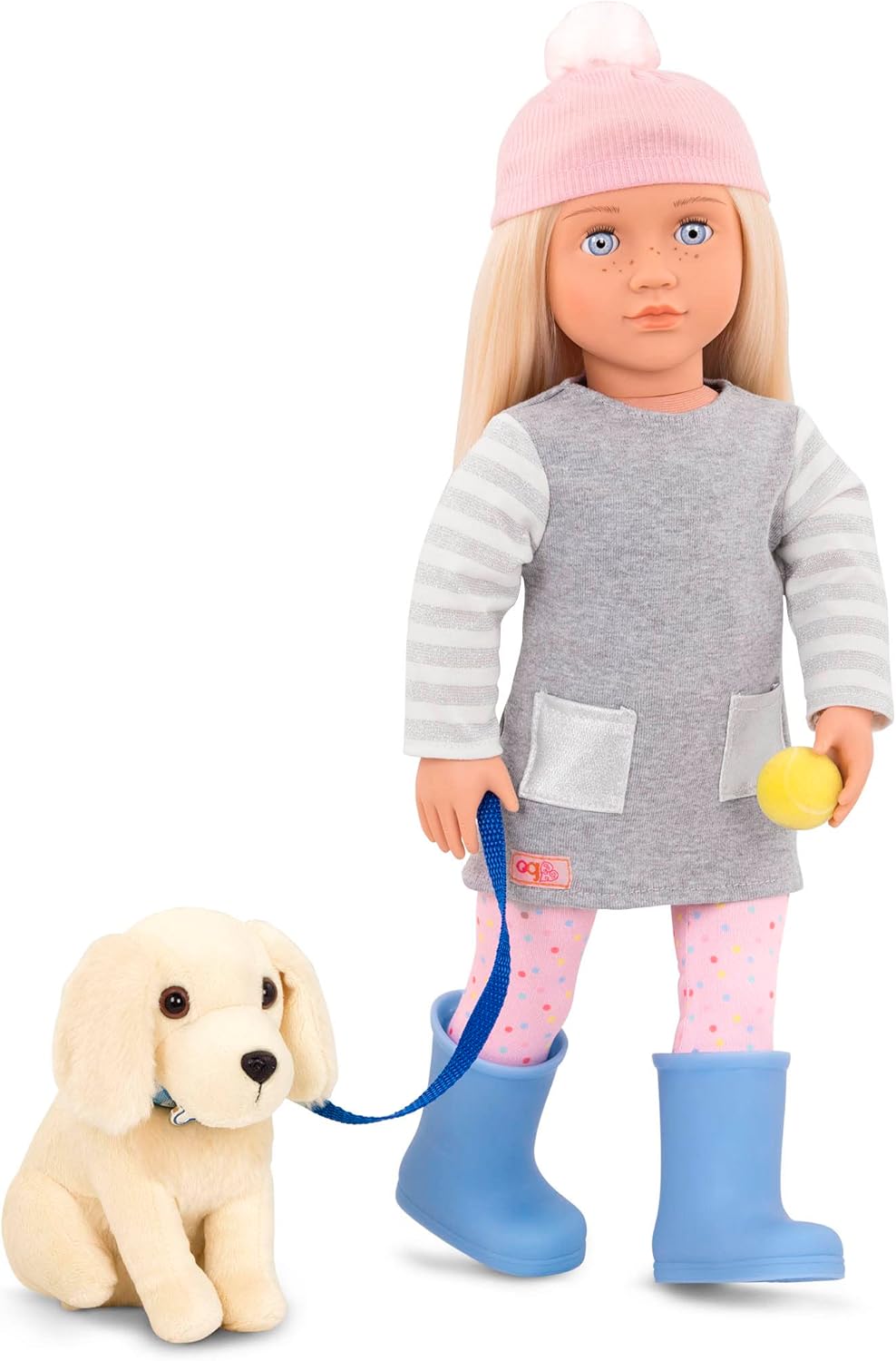 Our Generation Kids Meagan Play Doll with Pet and Accessory Set - 18-inch/46 cm Doll