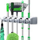 Elyassin Plastic Wall-Mounted Broom Holder, 6 hooks - Safqqa