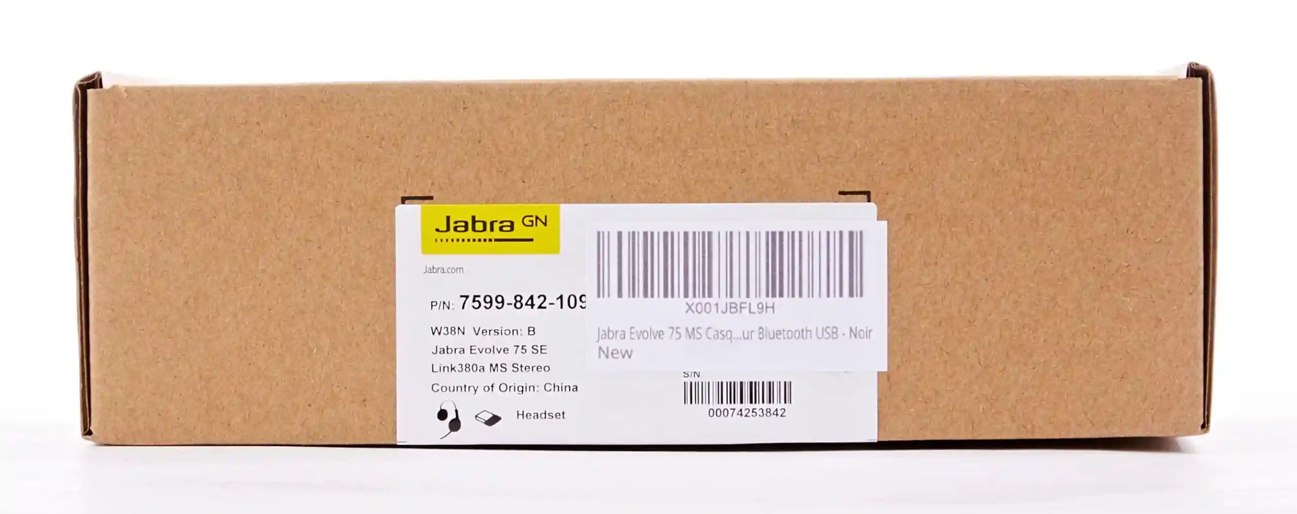 Jabra Evolve 75 MS Wireless Headset, Stereo – Includes Link 370 USB Adapter – Bluetooth Headset with World-Class Speakers, Active Noise-Cancelling Microphone, All Day Battery - Safqqa Egypt