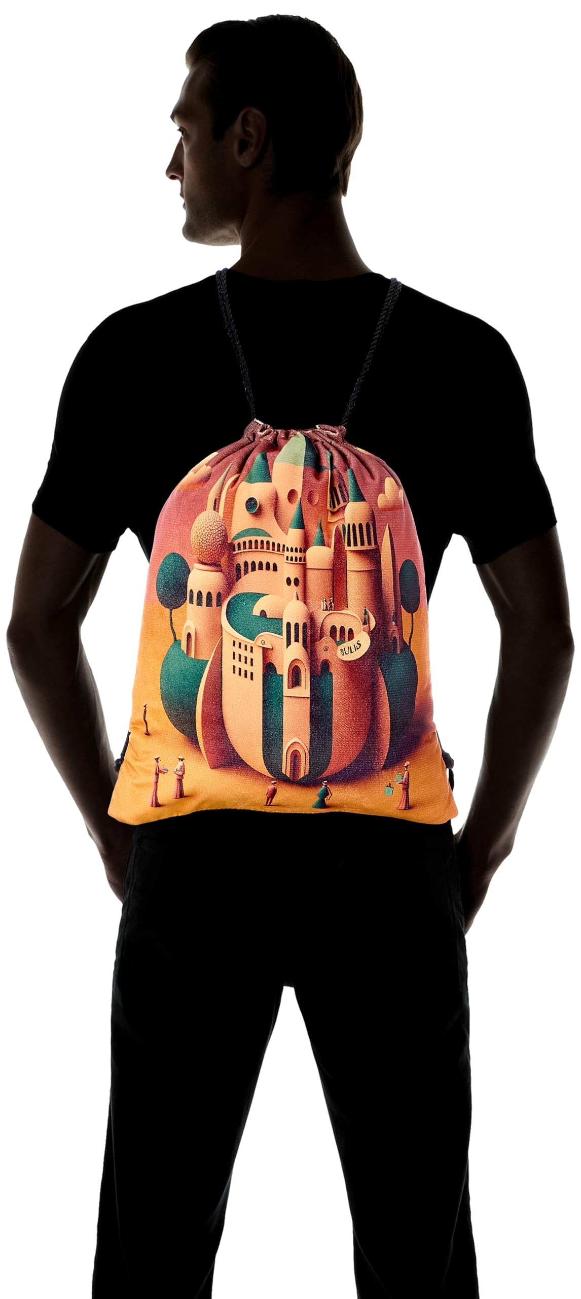 TAT DRAWSTRING BAG - 817, MultiColor, Large