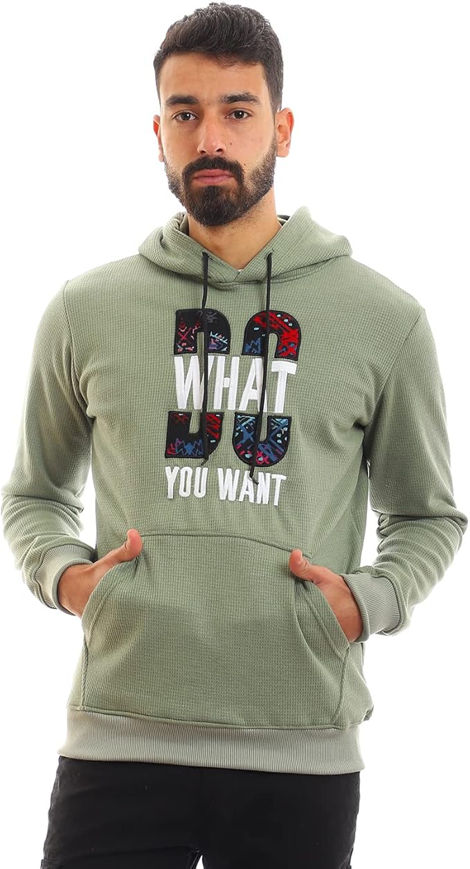 Andora Men's Front Stitched Cotton Hoodie - Safqqa