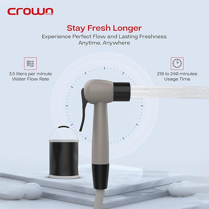 بخاخ مياه محمول للسفر من ماركة Crownline موديل RPB-350 ببطارية ١٠٠٠٠ مللي أمبير