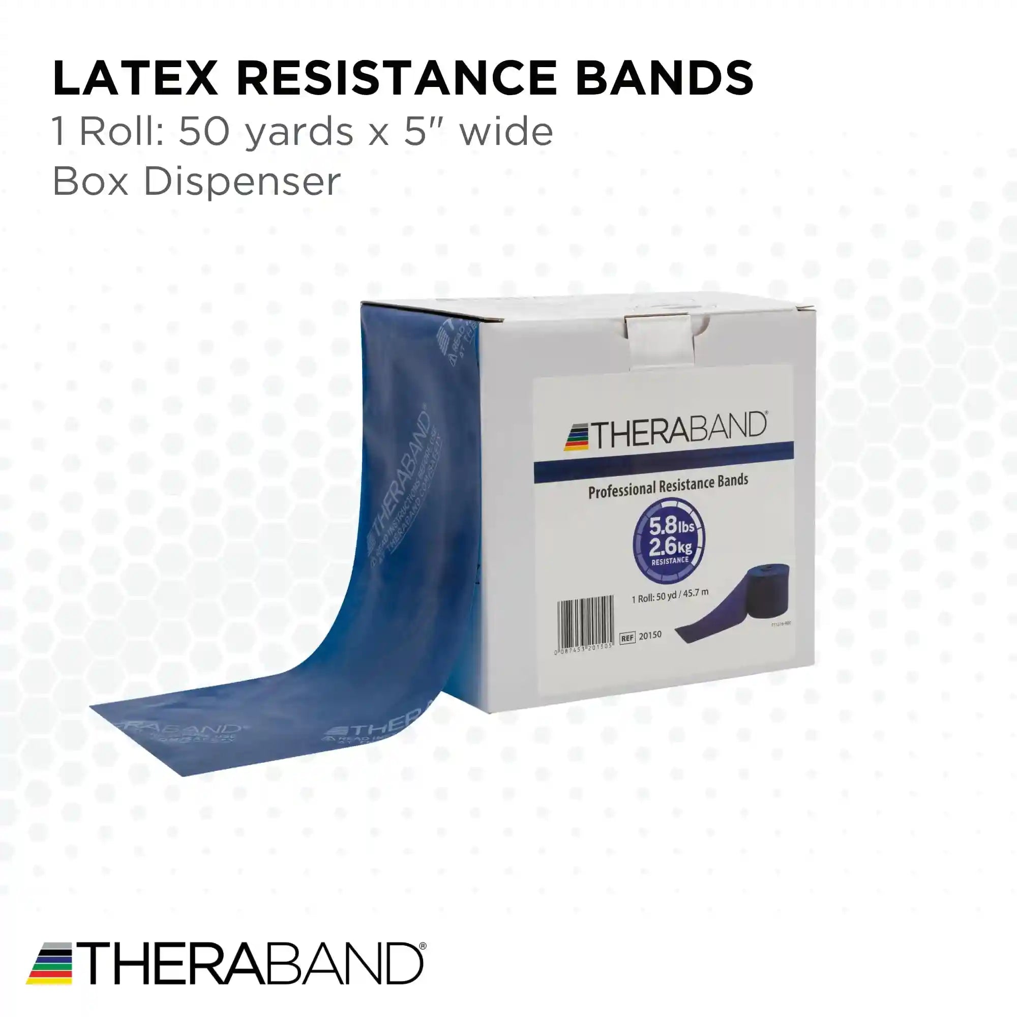 أشرطة مقاومة ثيراباند مصنوعة من المطاط الطبيعي عالي الجودة، ومصممة لمجموعة واسعة من التمارين والعلاج الطبيعي. طول الشريط ٥٠ ياردة ويمكن قصه حسب الحاجة، مما يجعله مناسبًا لتقوية الجسم العلوي والسفلي