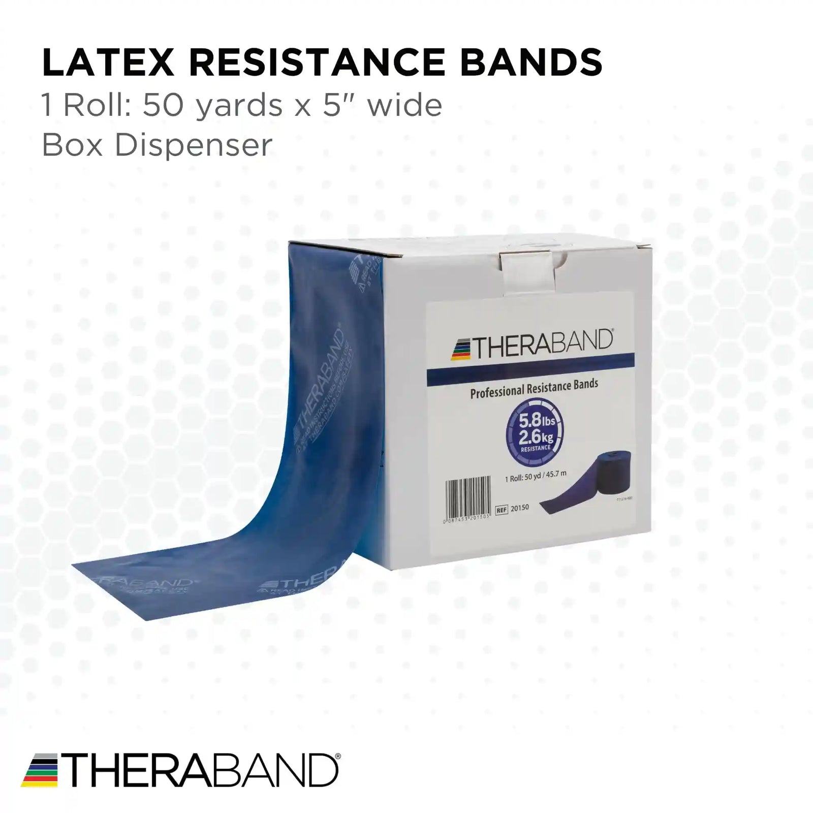 Theraband Resistance Bands, 50 Yard Roll Professional Latex Elastic Fitness Band For Upper & Lower Body & Core Exercise, Physical Therapy, Pilates, Yoga, Stretching, Home Workouts, & Rehab