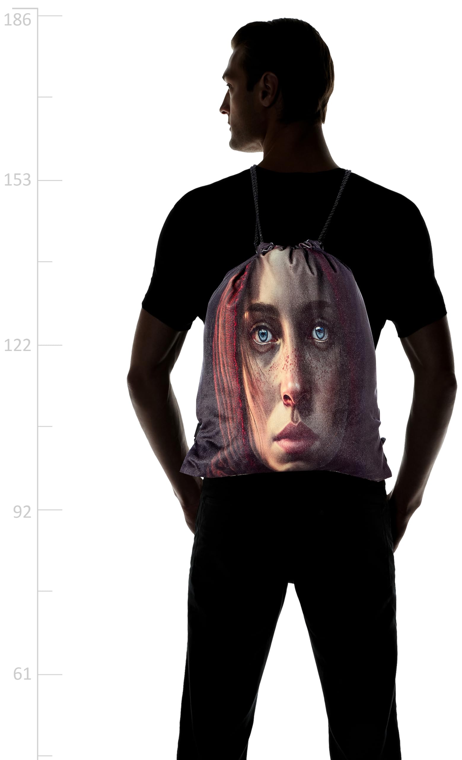 شنطة برباط من تات متعددة الالوان بمقاس كبير، موديل 705