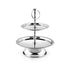 BLACKSTONE Stainless Steel Tray Dessert Stand Pastry Stand Cake Stand Serving Platter Serving Plate Tray (2 TIER)- Have Scratches