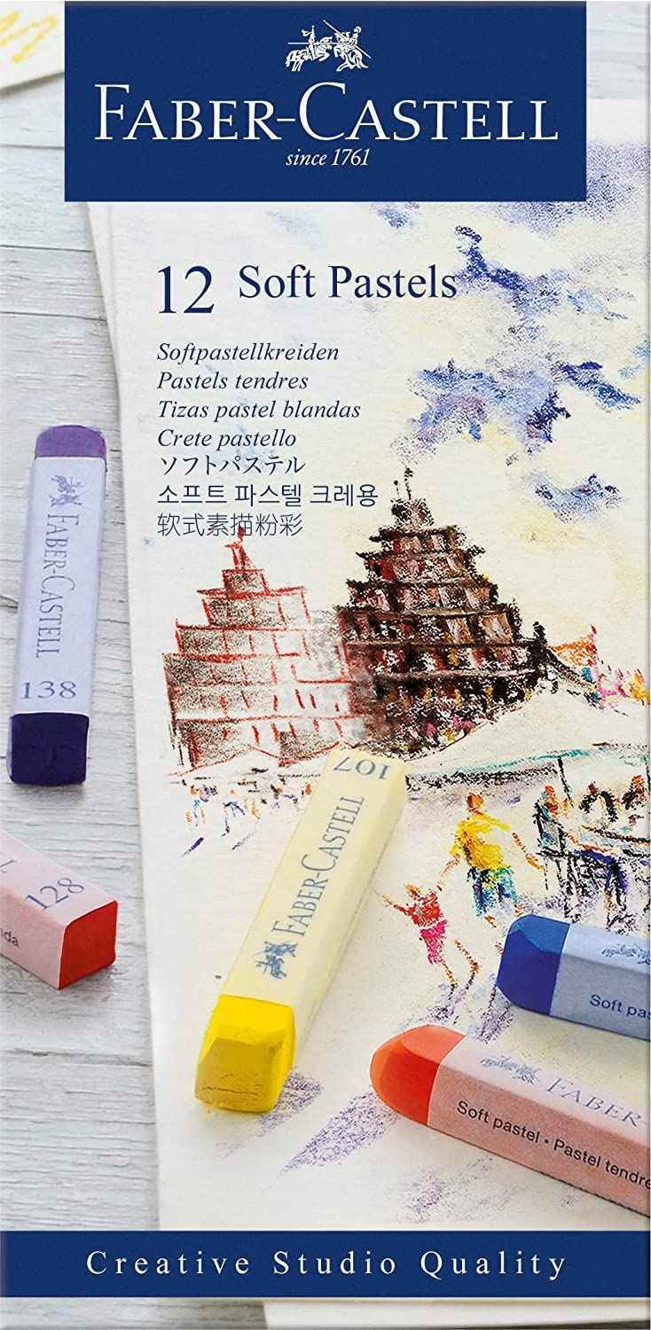 Faber-Castell CRTIVE STUDIO SOFT PASTEL 12 - Safqqa Egypt
