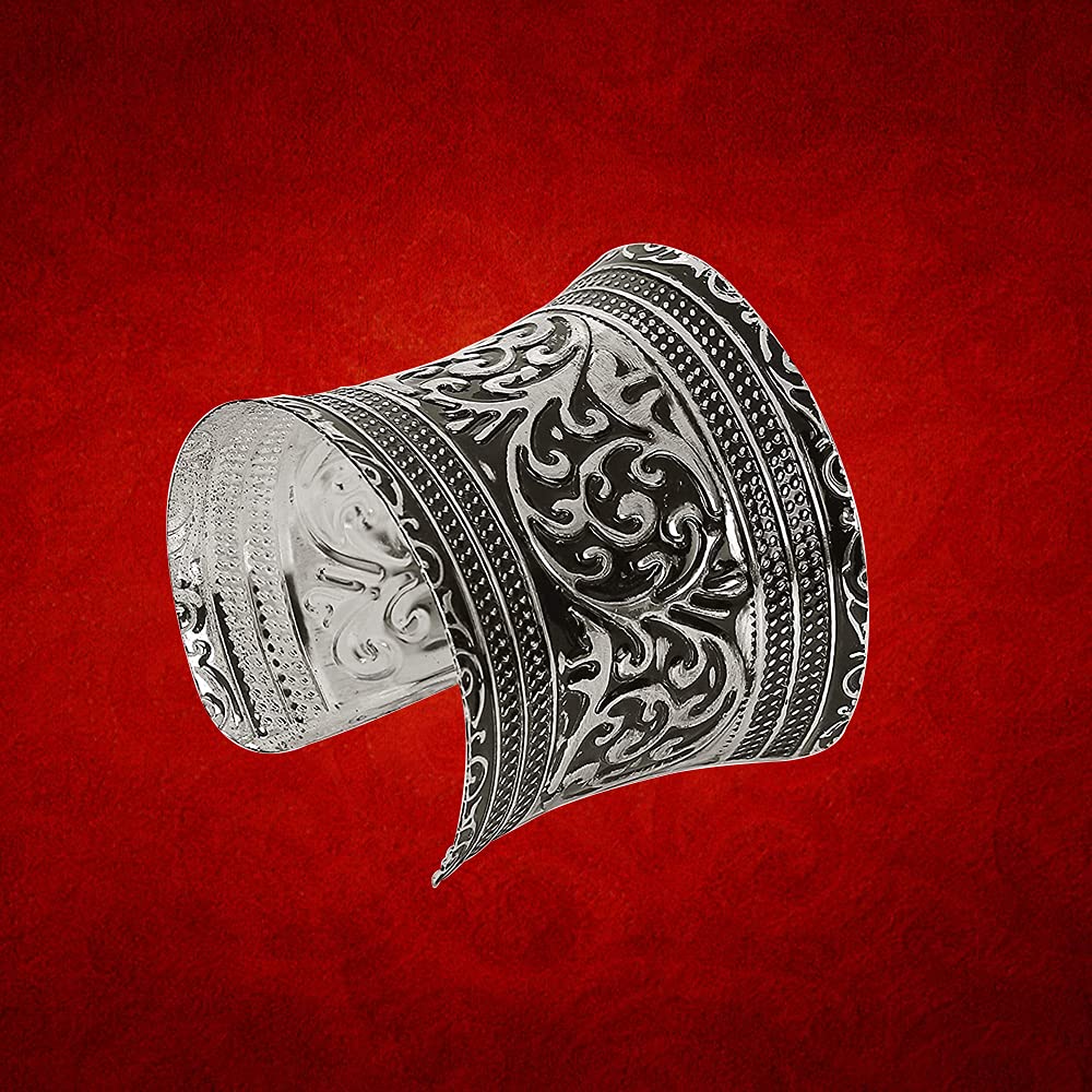 YouBella Oxidised Cuff Bracelet – Stylish for Women and Girls